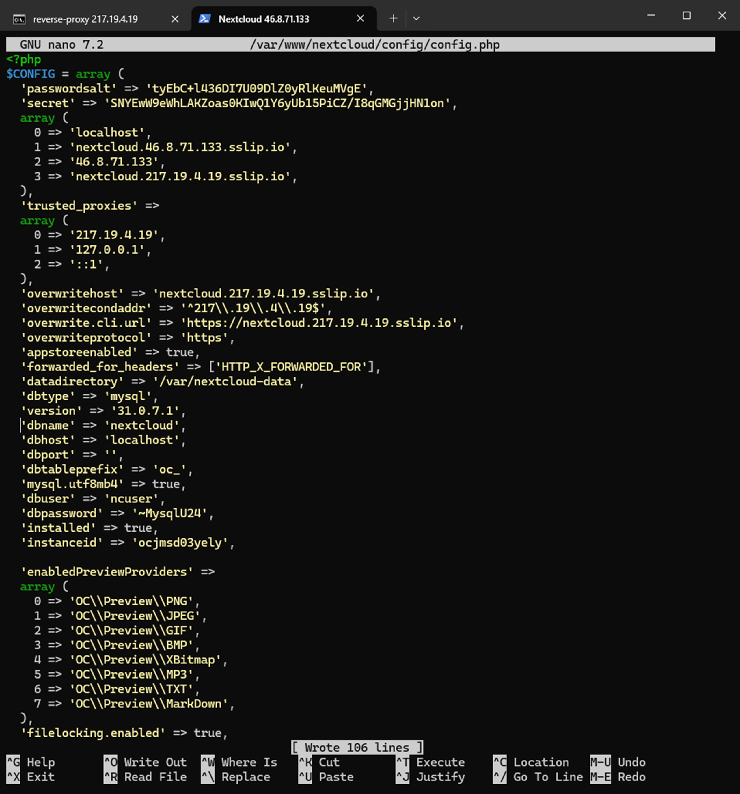 php.config