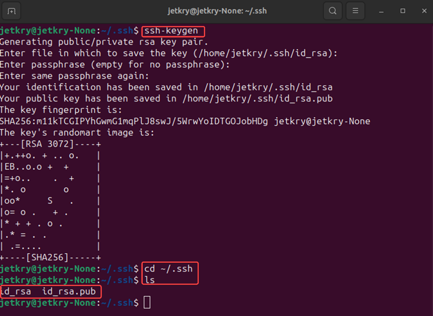 ssh-keygen ubuntu